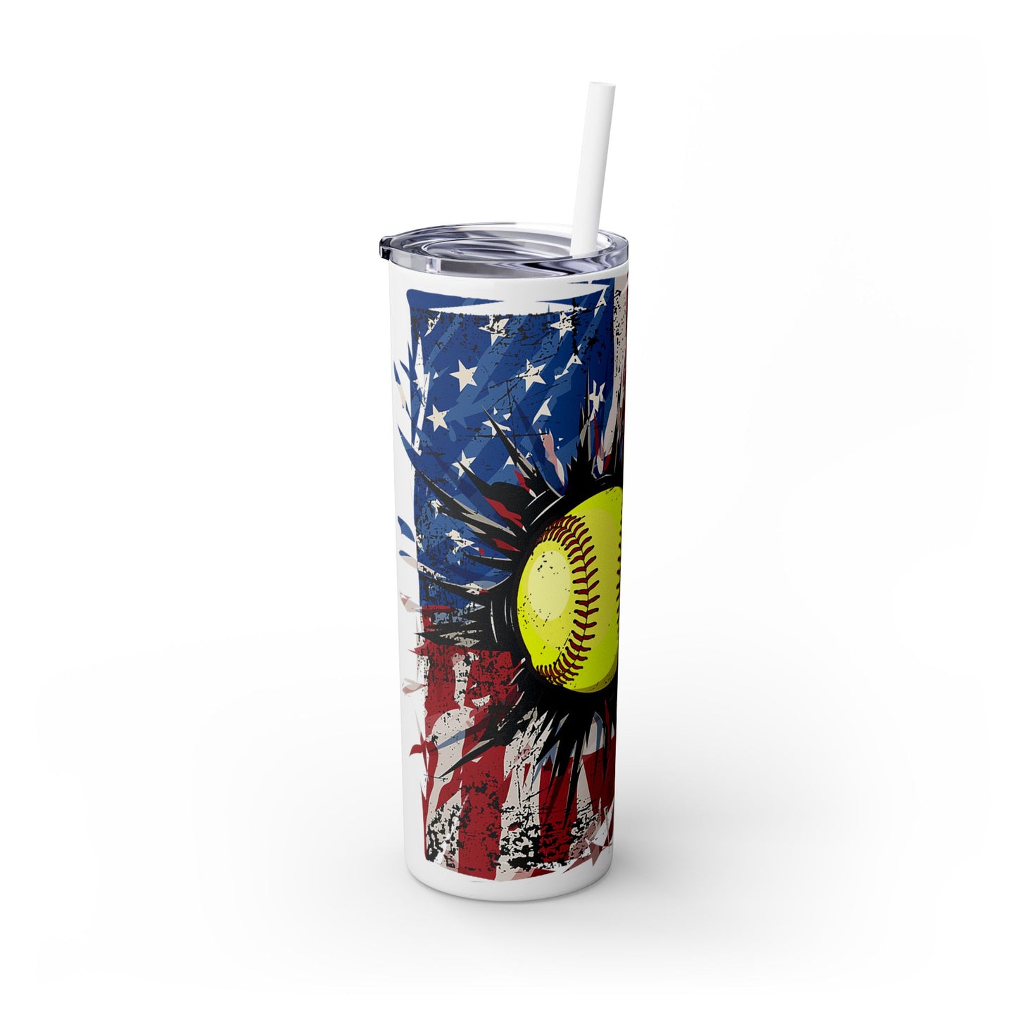 Skinny Tumbler with Straw, 20oz