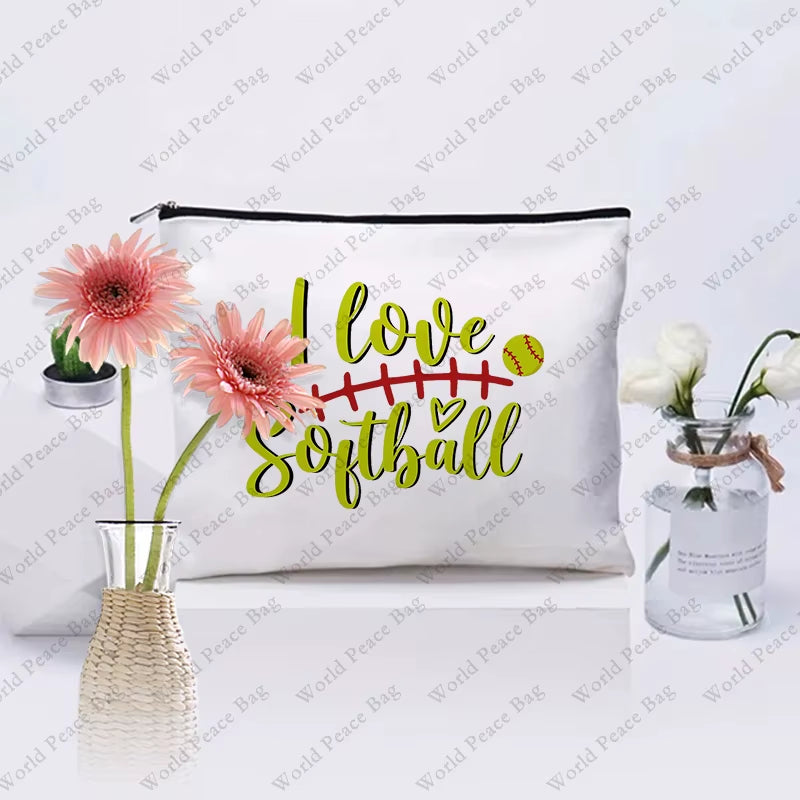 Softball Gifts,Softball Gifts for Girls,Small Makeup Bag,