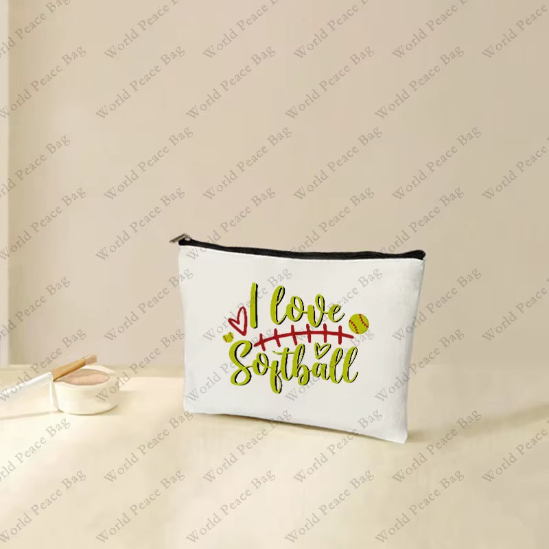 Softball Gifts,Softball Gifts for Girls,Small Makeup Bag,