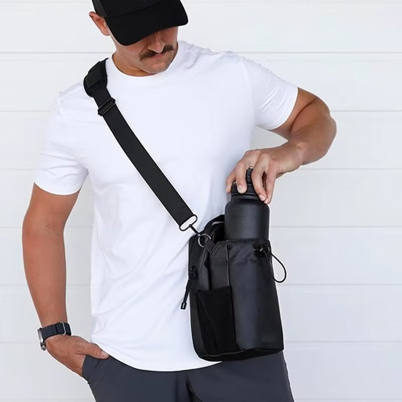 Magnetic Absorption Fitness Gym Magnetic Portable Water Bottle Bag