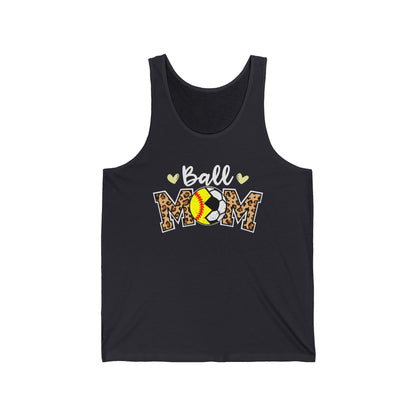 Ball Mom Unisex Jersey Tank - Soft, Stylish Apparel for Sporty Moms
