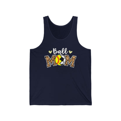 Ball Mom Unisex Jersey Tank - Soft, Stylish Apparel for Sporty Moms