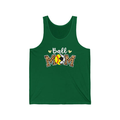 Ball Mom Unisex Jersey Tank - Soft, Stylish Apparel for Sporty Moms