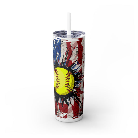 Skinny Tumbler with Straw, 20oz