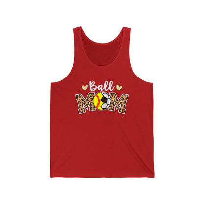 Ball Mom Unisex Jersey Tank - Soft, Stylish Apparel for Sporty Moms