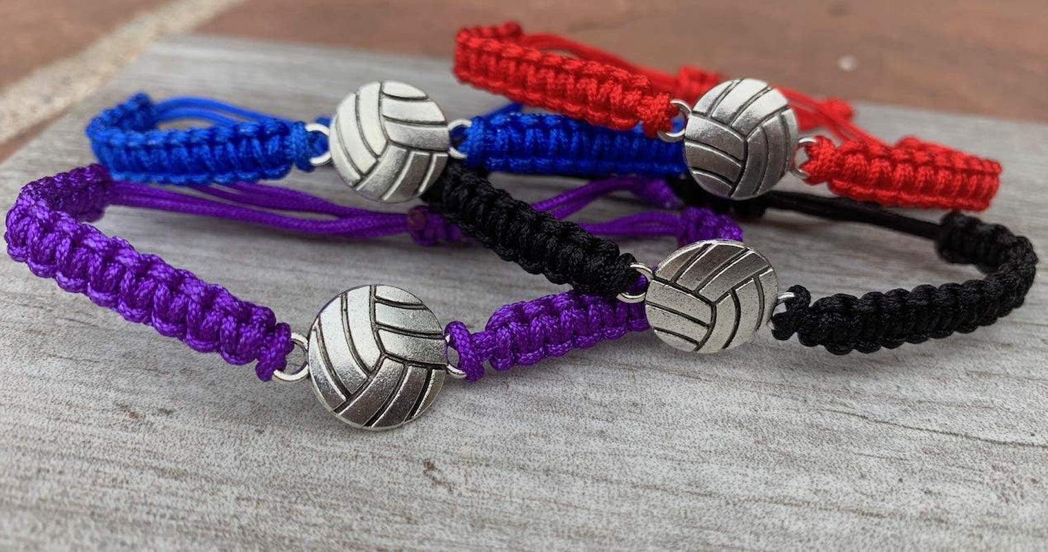 Adjustable Volleyball Charm Bracelet - Perfect Gift and Souvenir for Volleyball Players, Unisex Friendship Accessory