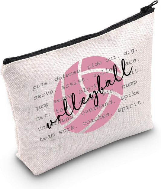 Volleyball make up pouch