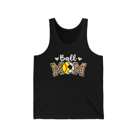 Ball Mom Unisex Jersey Tank - Soft, Stylish Apparel for Sporty Moms
