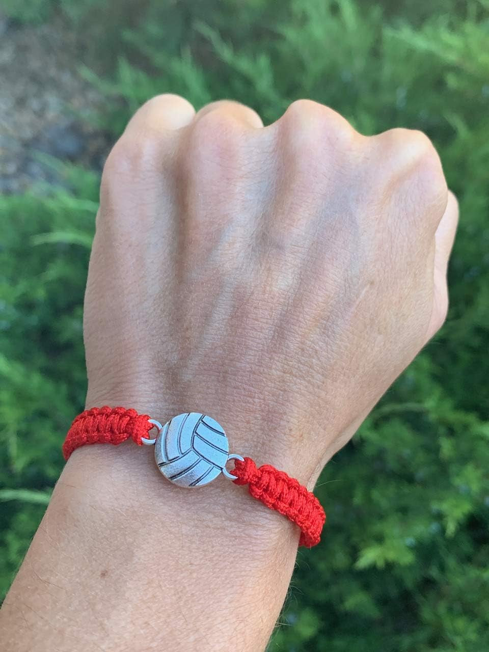Volleyball Charm Bracelet- Adjustable Bracelets with Volleyball Charm. Ideal Volleyball Gifts & Souvenir for Volleyball Players. Unisex Friendship Bracelet