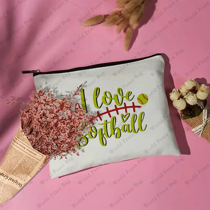  Softball Gifts,Softball Gifts for Girls,Small Makeup Bag,