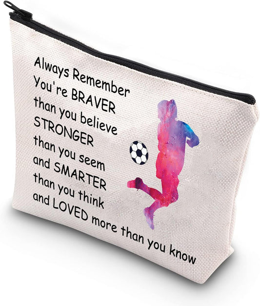  Soccer Ball Zipper Pouch Travel Bag Organizer Case