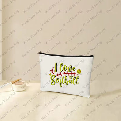  Softball Gifts,Softball Gifts for Girls,Small Makeup Bag,
